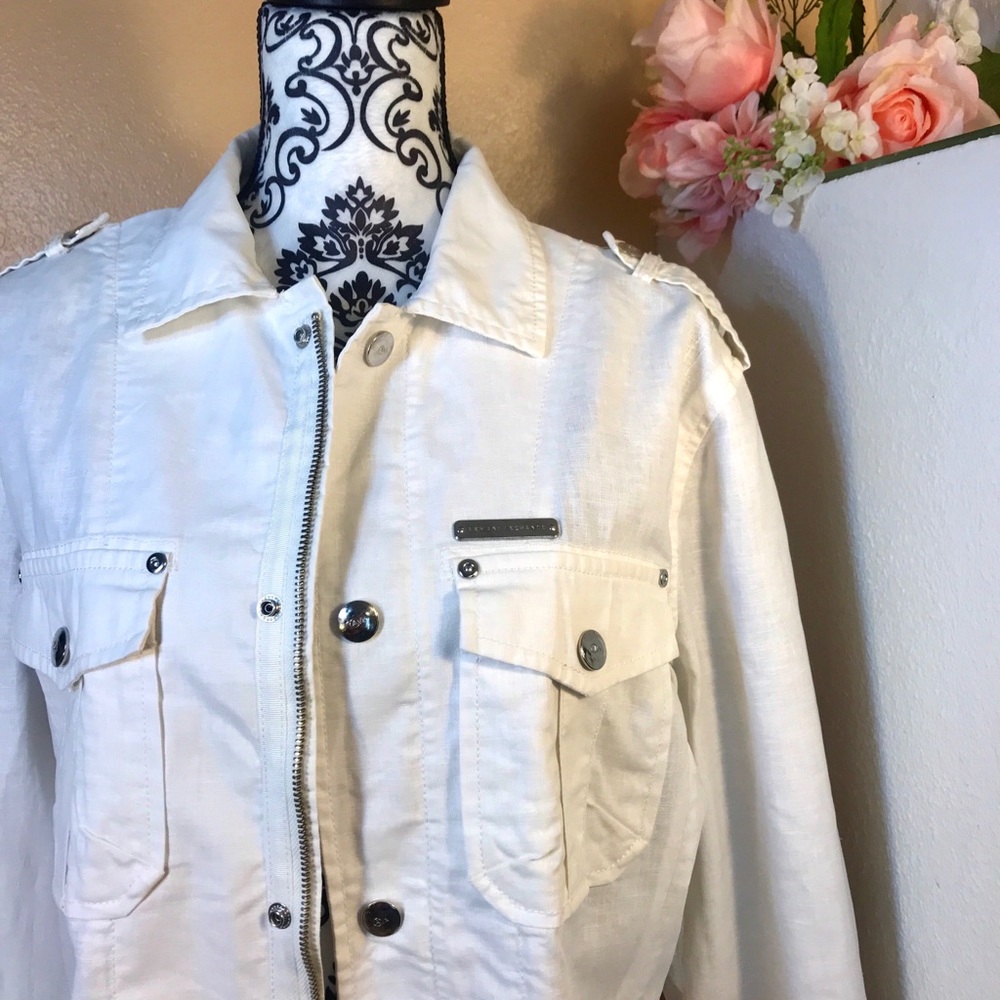 A|X Armani Exchange Linen Blend Top